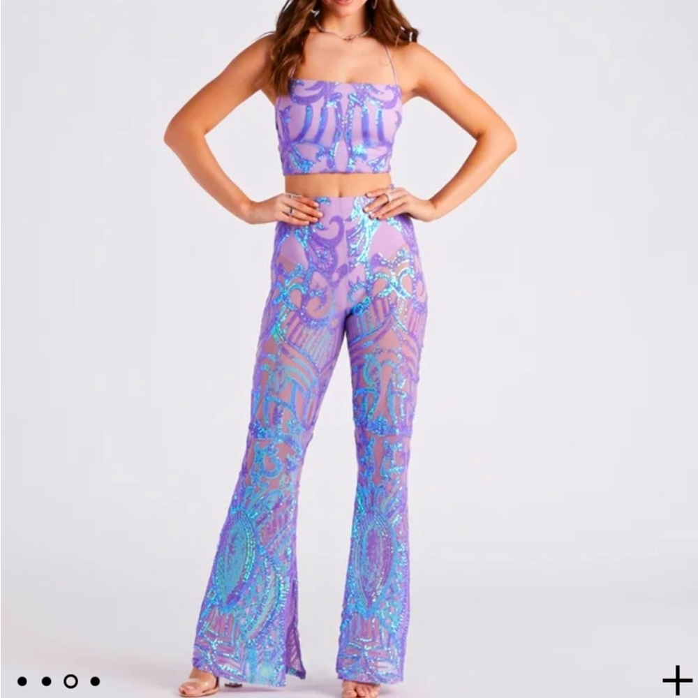 Two Piece Sequin Outfit
